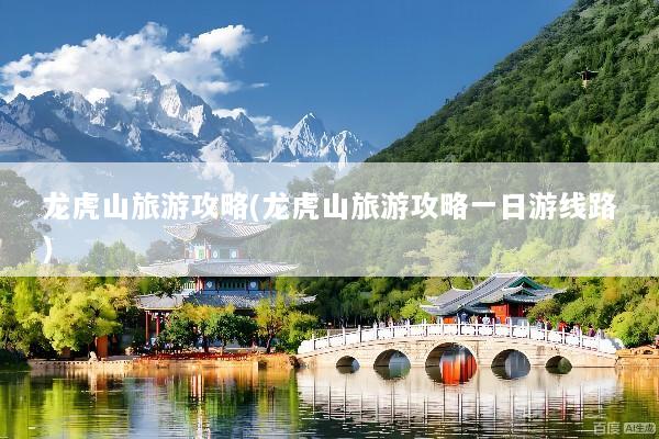 龙虎山旅游攻略(龙虎山旅游攻略一日游线路)