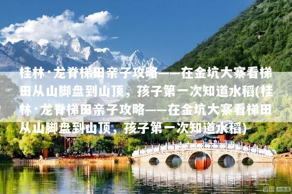 桂林·龙脊梯田亲子攻略——在金坑大寨看梯田从山脚盘到山顶，孩子第一次知道水稻(桂林·龙脊梯田亲子攻略——在金坑大寨看梯田从山脚盘到山顶，孩子第一次知道水稻)